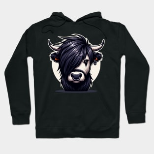 Emo Highland Cow Hoodie